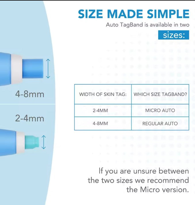Rubber rings skin tag removal